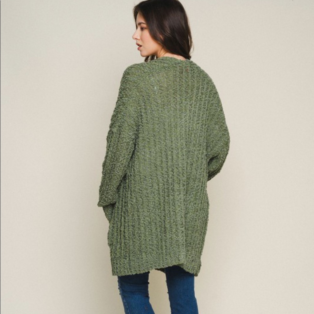 Olive Green Cardigan